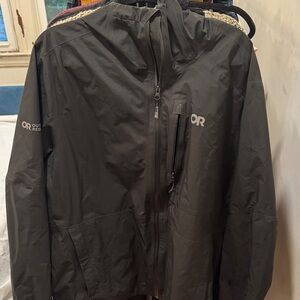 Outdoor Research Men's Black Raincoat